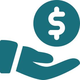 Money in hand illustration
